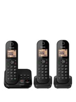 Panasonic Kx-Tgc423Eb Cordless Telephones - Triple Pack